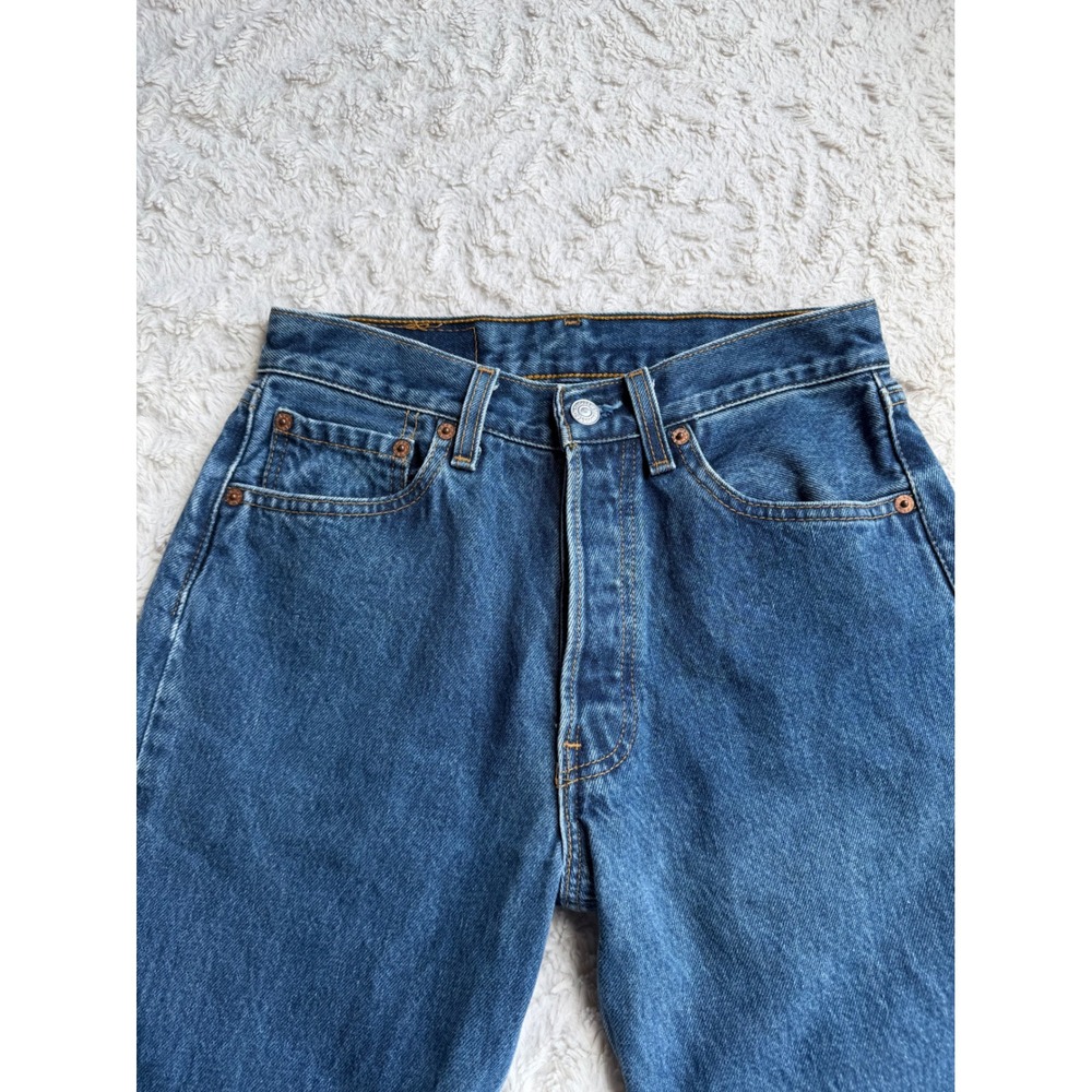 Levis 501 For Women Vintage Made in USA High Waist Slim Straight Leg Jeans 25 - Picture 9 of 12